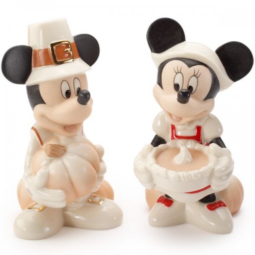 Mickey and Minnie Thanksgiving Salt and Pepper Shakers