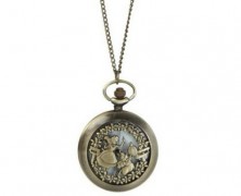 Alice in Wonderland Pocket Watch Necklace
