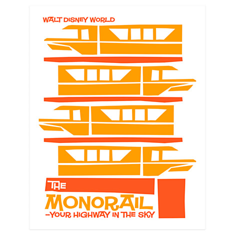 Disney's Monorail on Canvas
