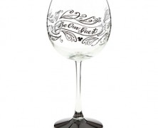 Be Our Guest Wine Glass