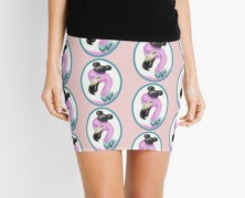 Disney Fantasia Flamingo Pencil Skirt