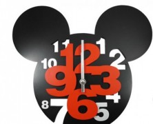 Mickey Mouse Big Number Clock
