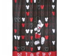 Mickey Mouse Fabric Shower Curtain