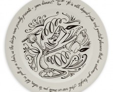 Beauty and the Beast Lumiere Be Our Guest Plate