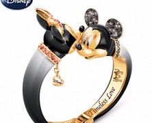 Mickey and Minnie Mouse Crystal Bangle