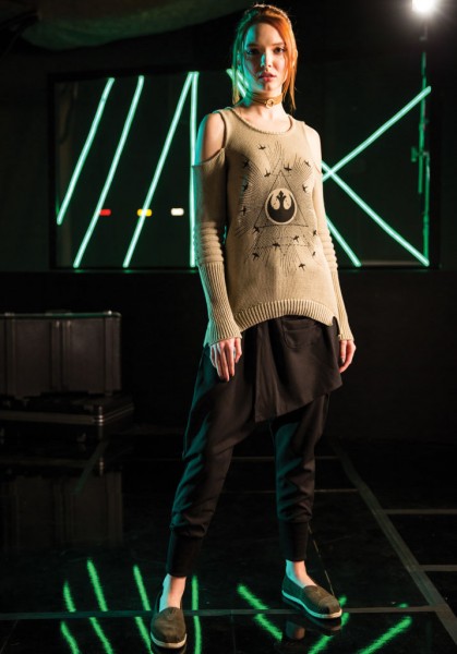rogue one cold shoulder sweater
