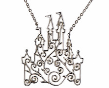 Disney Castle Scroll Necklace