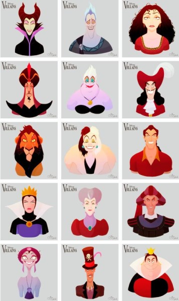 "Disney Villains" by Mario Oscar Gabriele