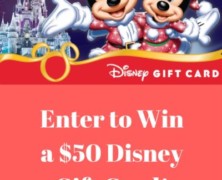 Enter to Win a $50 Disney Holiday Gift Card from Mickey Fix! (closed)
