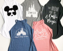 Disney High Neck Tank Tops